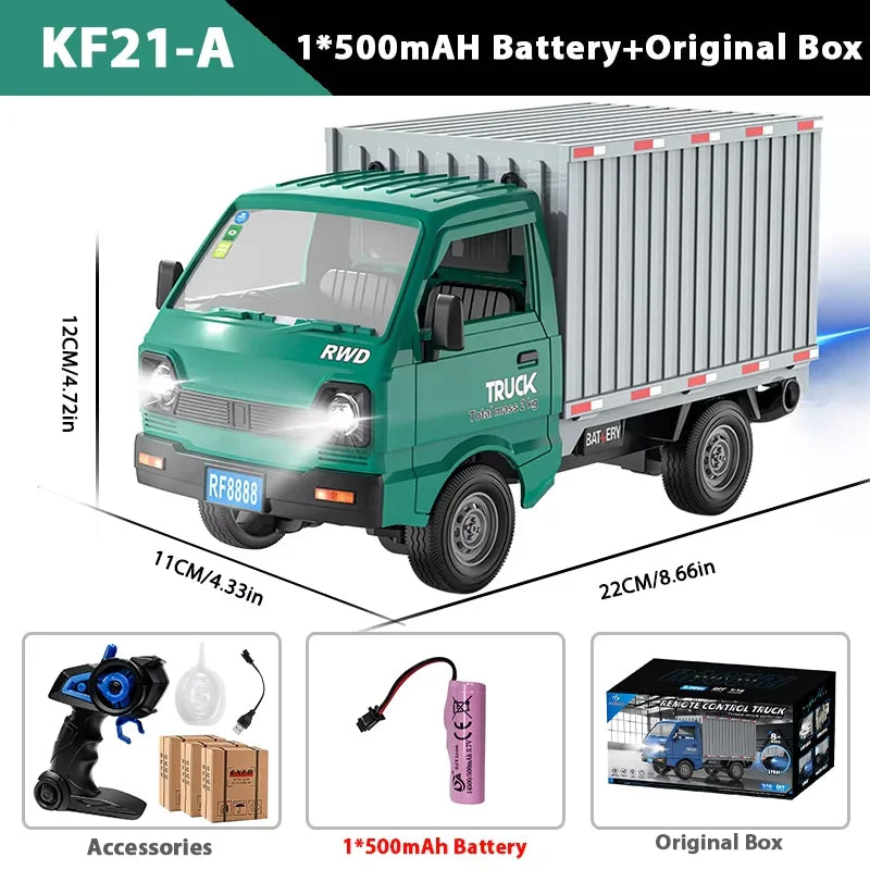 ZWN 1:16/1:18 RC CAR Simulation Drift Climbing Truck Led Light Small Cargo Remote Control Electric Toy Model for Kids Gifts