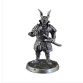 White Copper Japanese Male Soldier Japanese Shogunate Samurai Character Ornament Full Set About 4cm Action Figure Model Toys