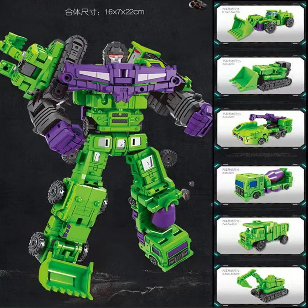 HZX Defensor H901 Transformation Toys Robot 5IN1 Combiner Superion Bruticus Devastator Deformation Action Figure