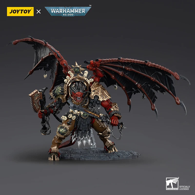 In Stock JOYTOY Warhammer 40K Scale World Eaters Angron Daemon Primarch of Khorne Action Figure Joint Movable Collection Model
