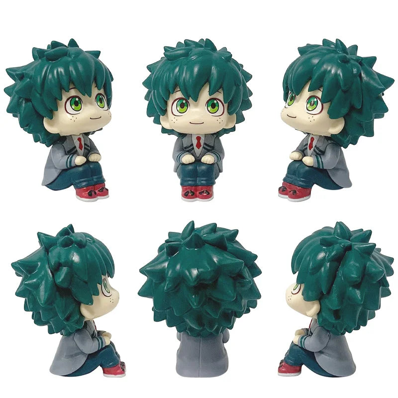 Boku No Hero Academia Anime Figure 10cm Midoriya Izuku Action Figure with Bakugo Katsuki/Todoroki Shoto PVC Collection Toys
