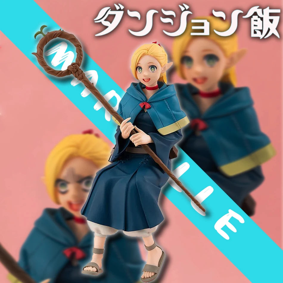 Anime Dungeon Meshi Marcille Donato Figure Standing Delicious in Dungeon Model Action Figure Girls Doll PVC Toys Christmas Gifts