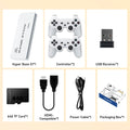 M15 Game Stick Retro Game Console with 30000+Games 4K HD Output for PS1/MAME/NEOGEO/NES/SNES/GBA Plug and Play for PC/TV/Monitor