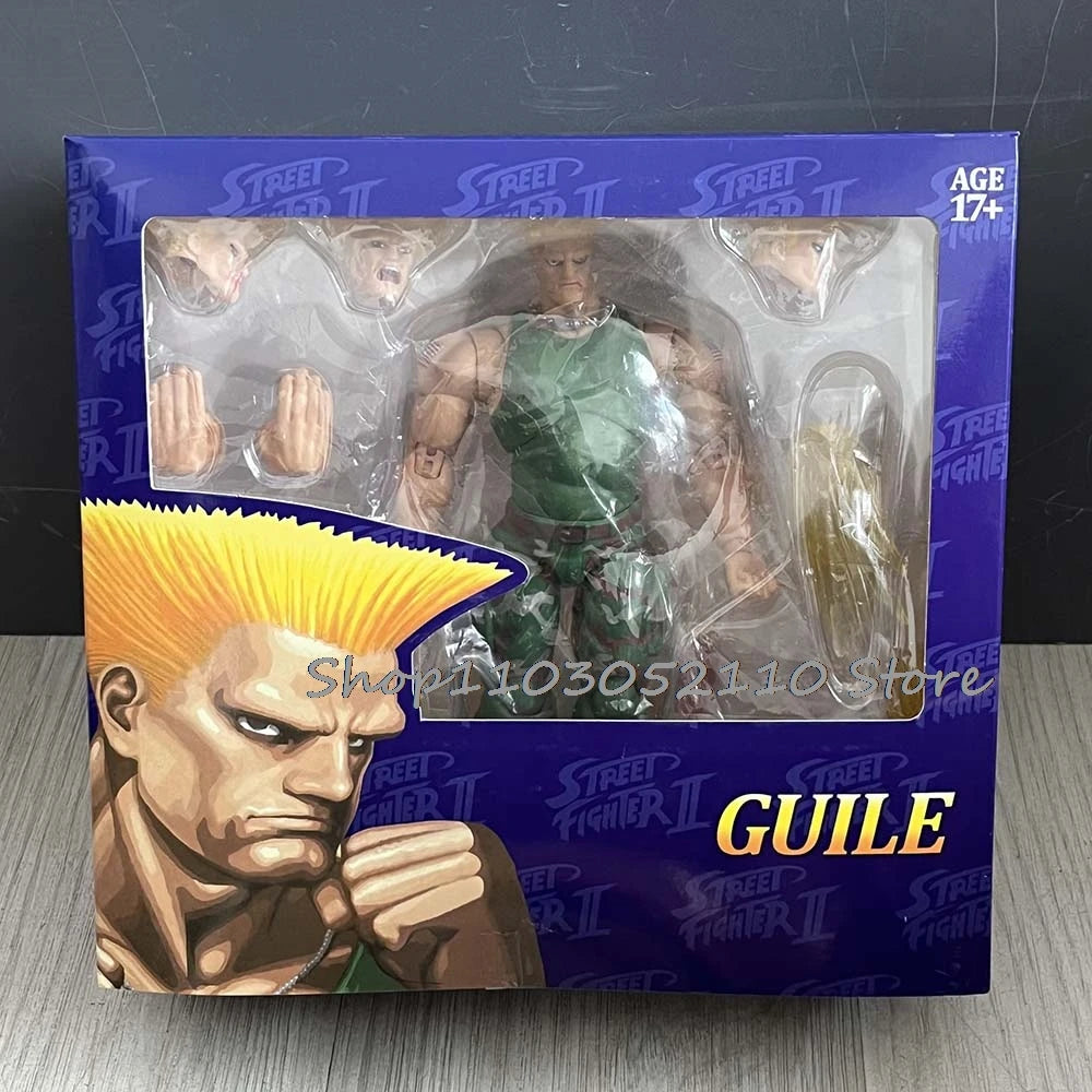 ST Street Fighter Guile Ken Ryu Action Figure Anime The Final Challengers Model Doll Statue Joint Movable Movie Toys Gifts