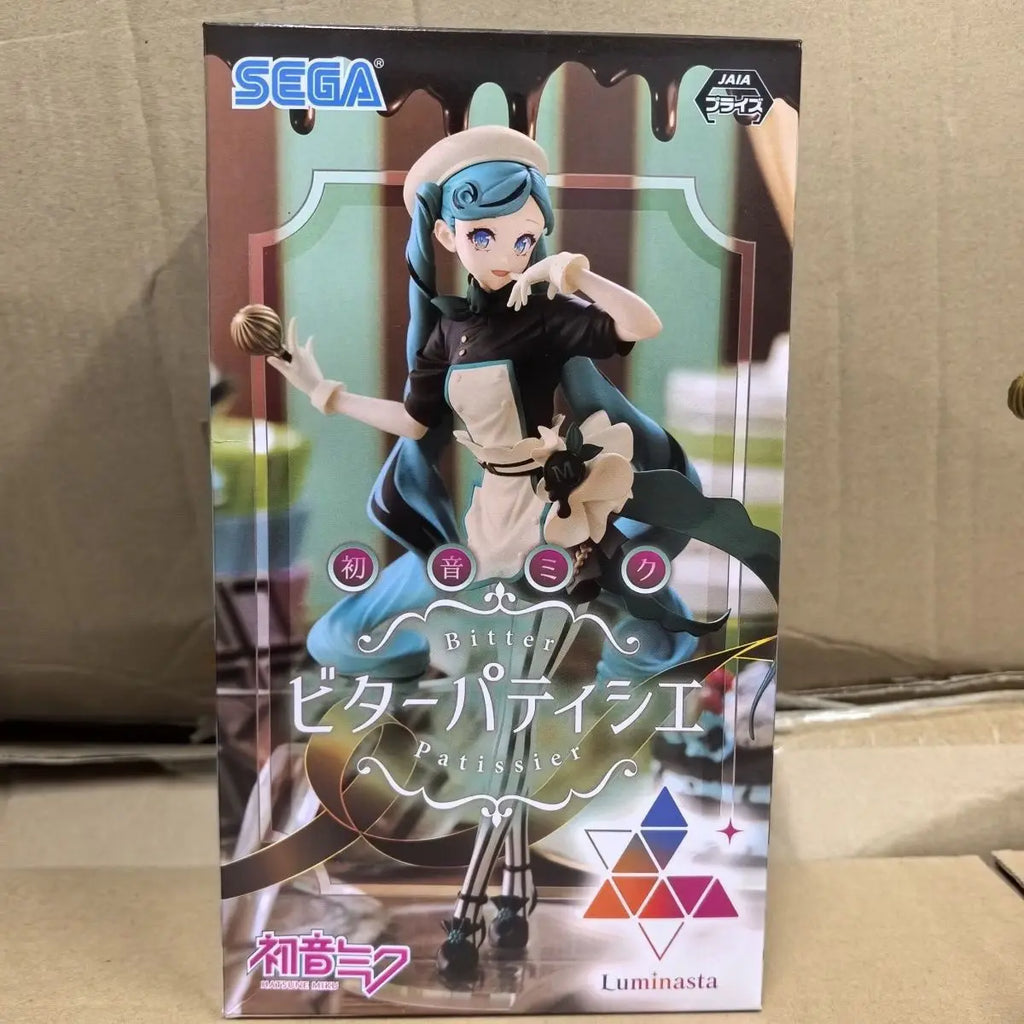 Original Hatsune Miku Figure Hatsune Miku Chocolate Pastry Chef Figure Collection Luminasta Series Ko Model Toy Gift