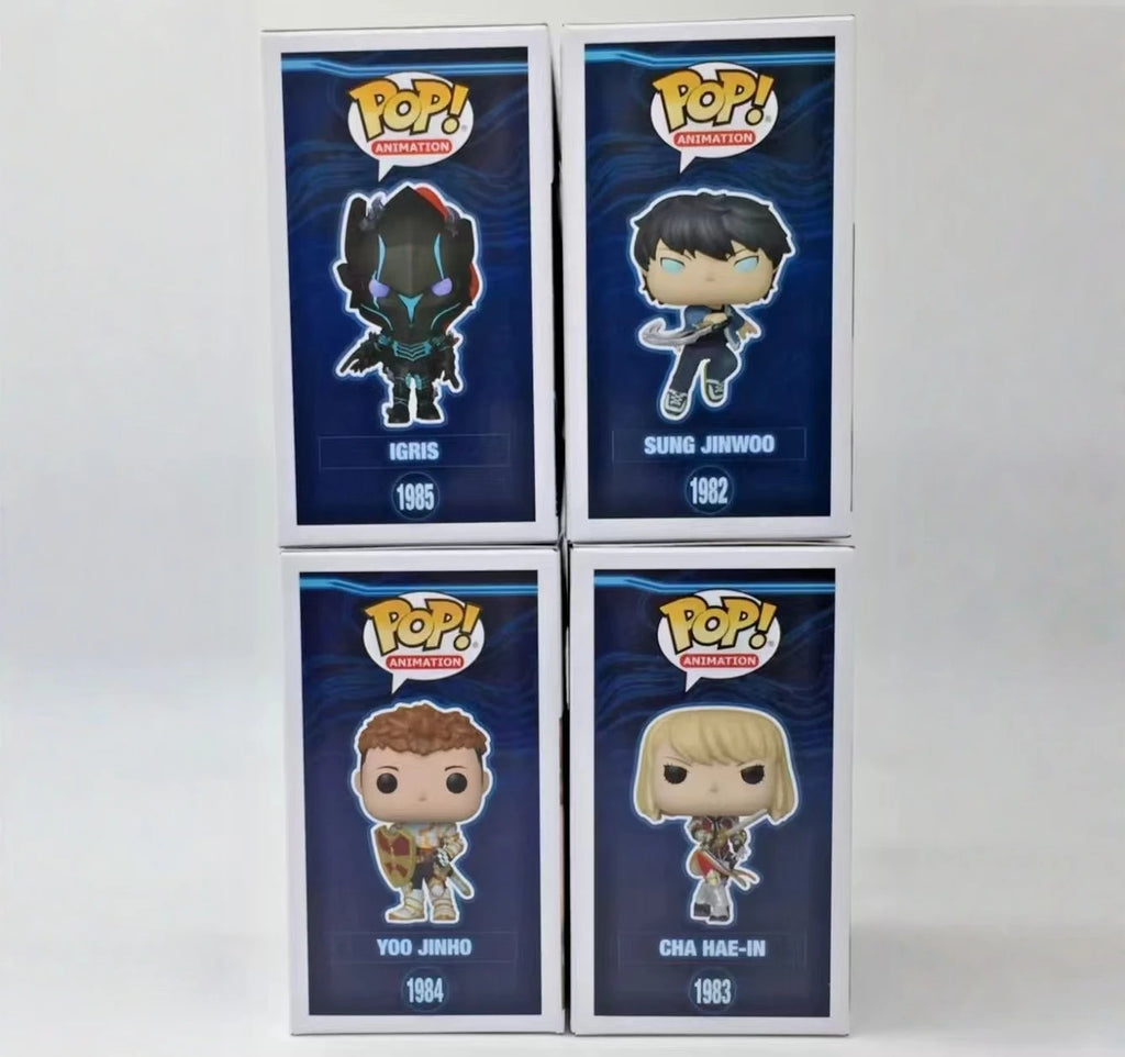 Anime Solo Leveling Figure Igris Cha Hae-In Yoo Jinho Funko Pop Vinyl Figures Collectible Limited Edition Figurine Toy Gift