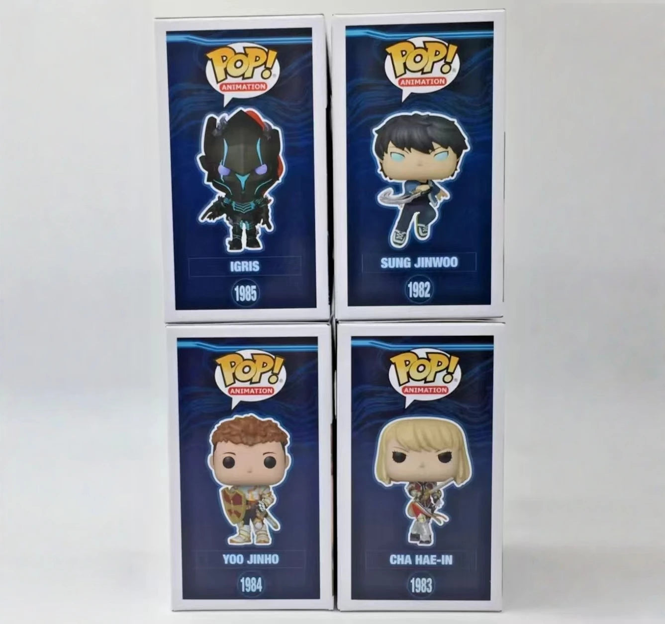 Anime Solo Leveling Figure Igris Cha Hae-In Yoo Jinho Funko Pop Vinyl Figures Collectible Limited Edition Figurine Toy Gift