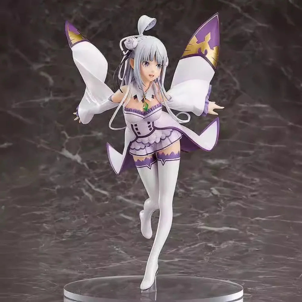 Anime-Charakter Re: Zero – Starting Life In Another World, Emilia Flying Pose, Anime, handgefertigtes Modell, Schreibtisch-Dekoration, Geschenk