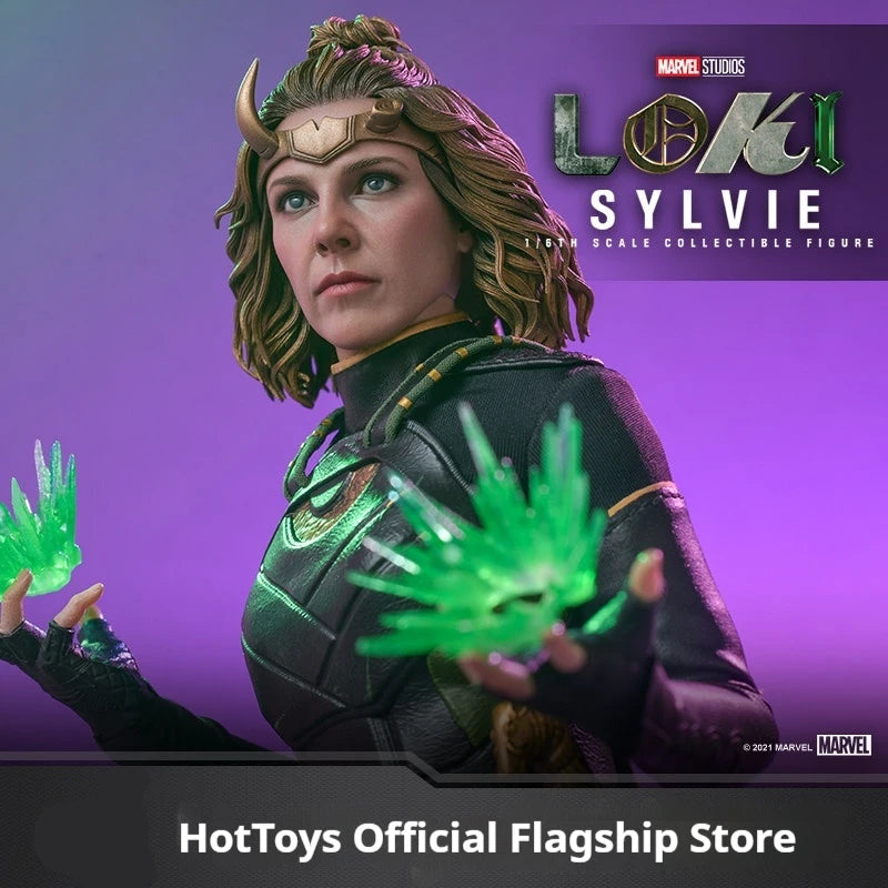Hot Toys Marvel Loki Sylvie 1/6 Scale Collectible Action Figure Female Loki Movie Character Model For Marvel Collectors And Fans