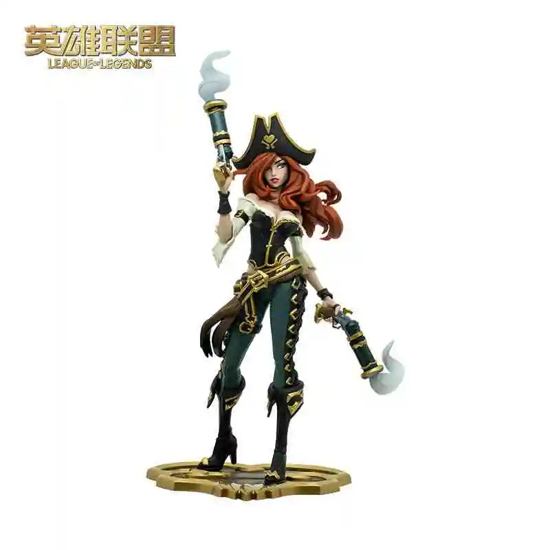 Original LOL League of Legends Gwnya Sononu Raven Medium Skulptur Anime Action Puppe Serie Zubehör Modelle Spielzeug Geschenke