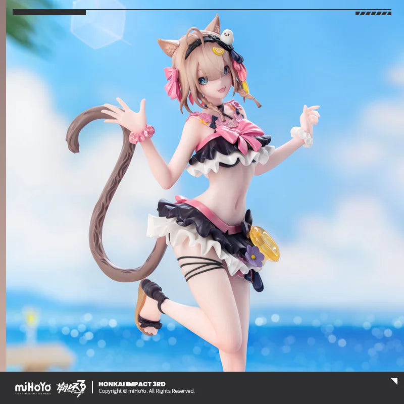 Genuine Honkai Impact 3 Pardofelis 1/8 Anime Figure Gift+ Series Summer Collector Ver. Desktop Decoration Collect Model Toy Gift