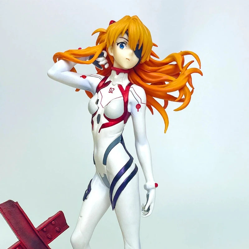 Bandai New Evangelion Anime Girl Figures  Asuka Langley Soryu Action Figure Collection Figurines Model Doll Gifts Kids Toys
