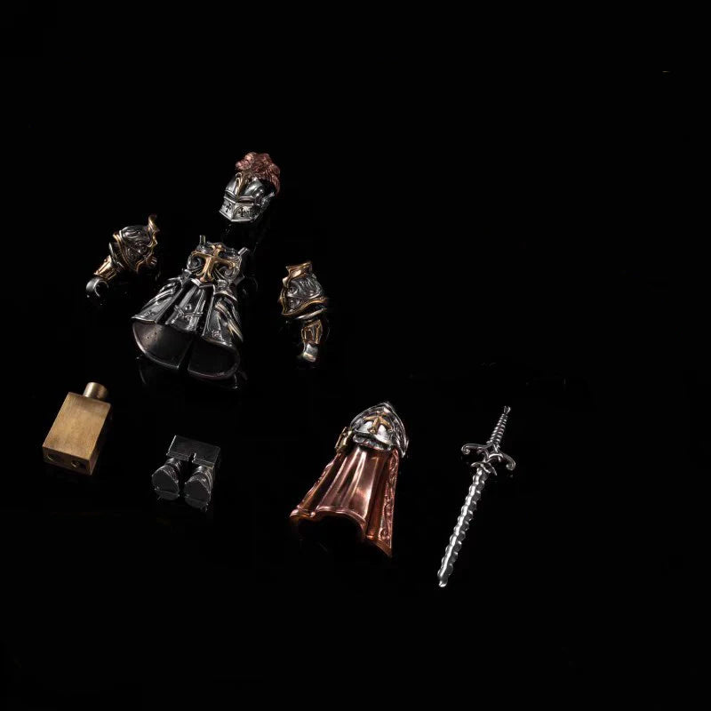 Ancient Tough Character Heroes Delicate Metal Figurine Crusades Templar MOC Building Blocks Magnetic Detachable Bricks Toys