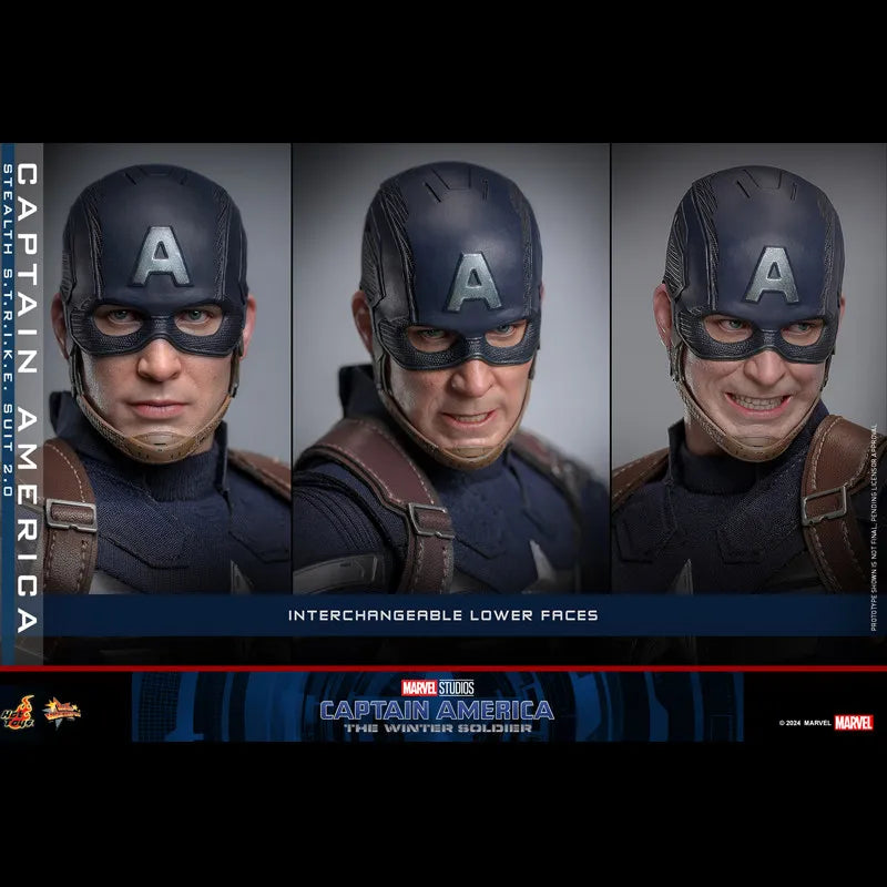 HotToys Captain America MMS783 1/6 Scale Collectible Figure Stealth S.T.R.I.K.E. Suit 2.0 The Winter Soldier With 2 Head Sculpts
