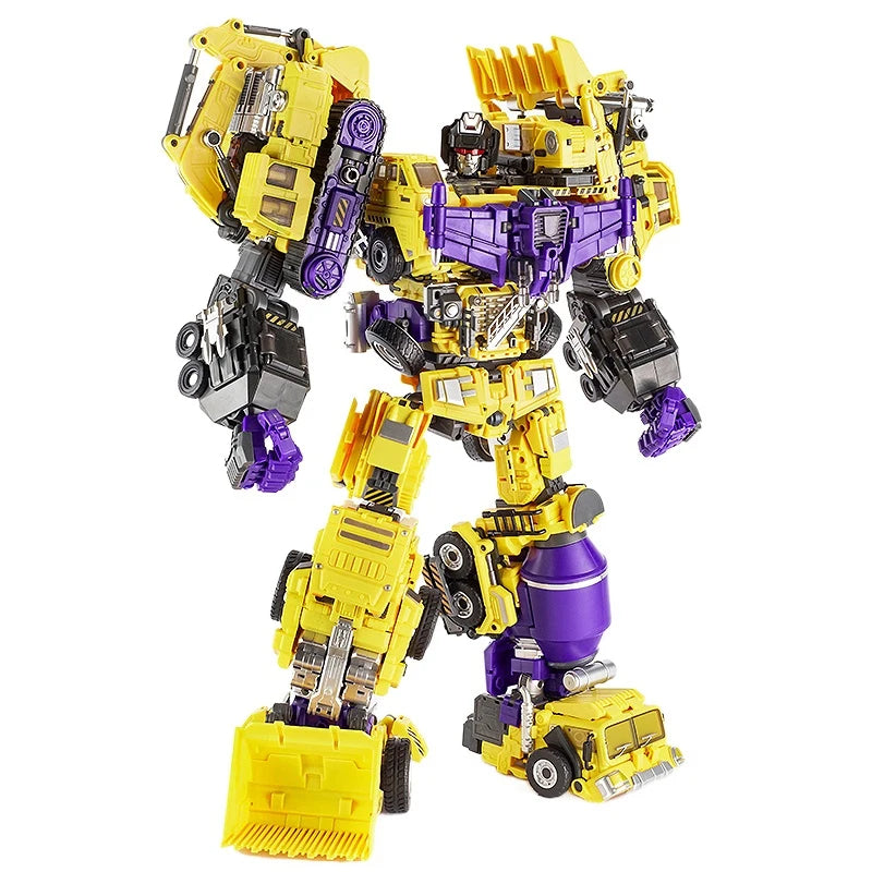 6IN1 JINBAO Devastator & Kit G1 GT Transformation Masterpiece Action Figure Toy Movie 8008 Oversize 45cm Deformation Car Robot