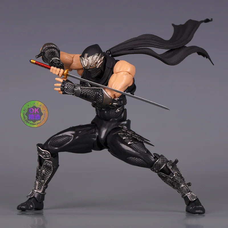 New OK version Kaiyodo Revoltech Yamaguchi Ninja Gaiden Aciton Figure Hayabusa Anime Figure Models Kit Collectible Gifts Custom