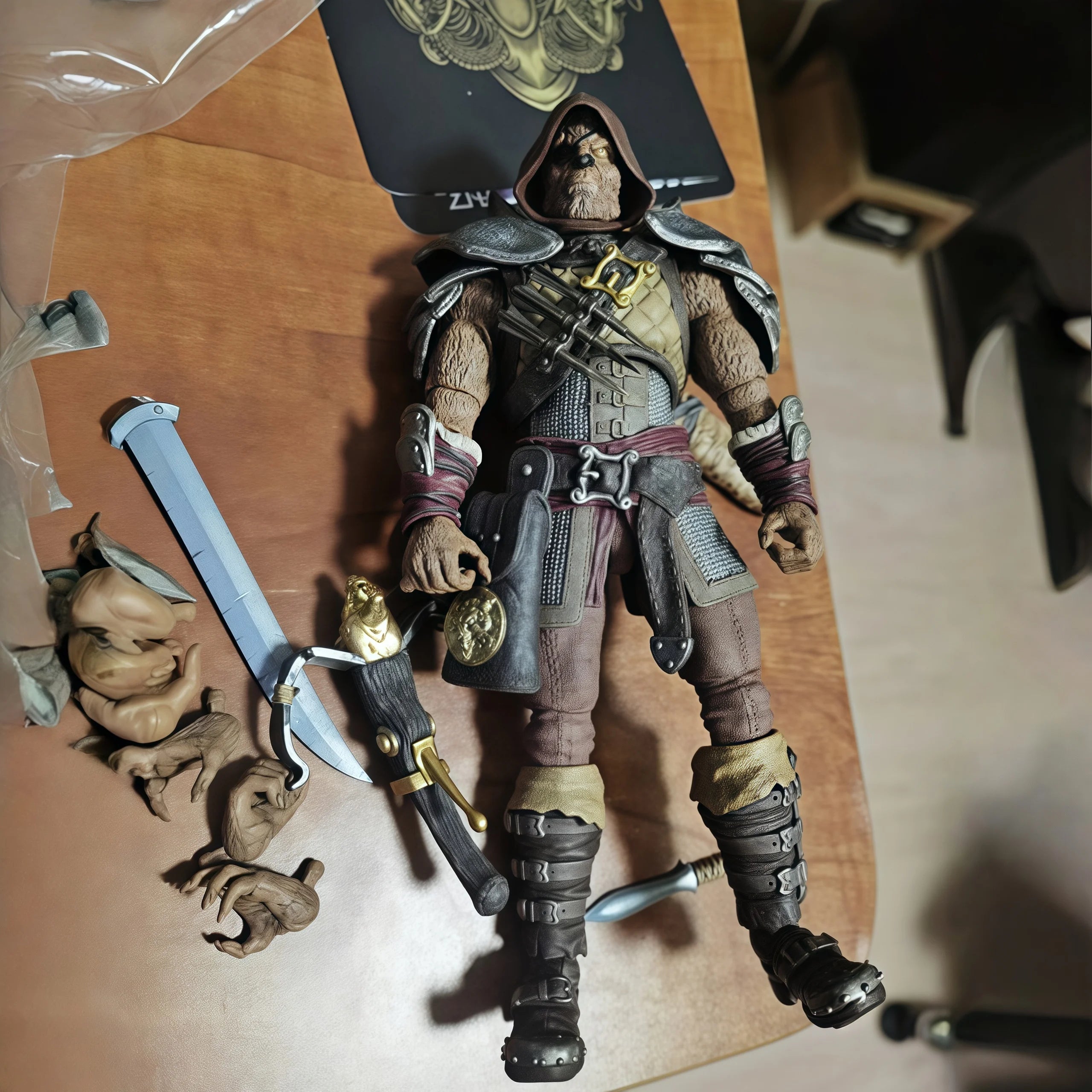 HS Studio 1/12 Scale Male Soldier Barbarian Savage Furnace 2 Waves Full Set Model 6 Inch Action Figure Collectible Toys Gifts
