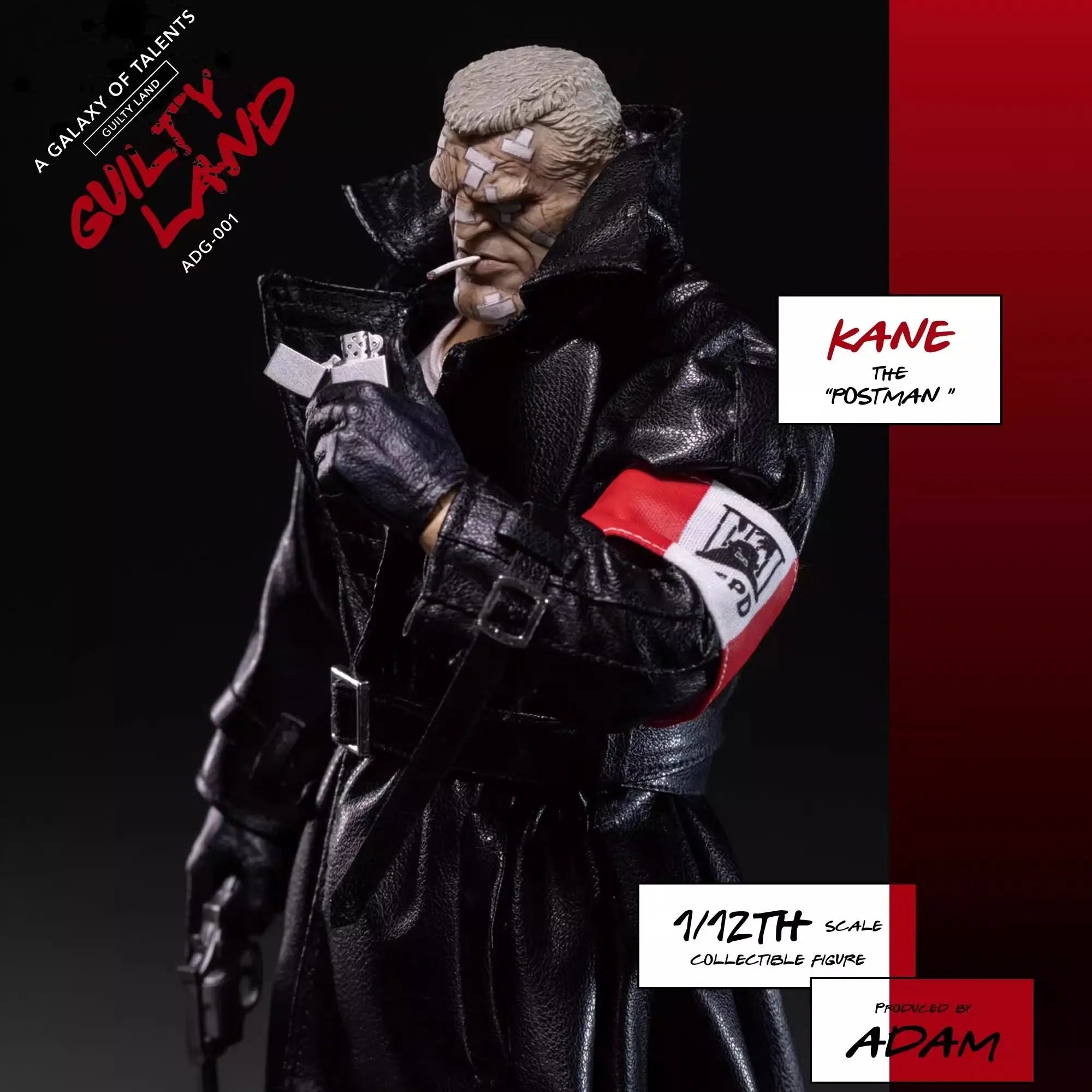 In Stock Original Muff Toys ADAM ADG-001 Guilty Land Postman Kane 1/12th Scale Action Figure Collectible Model Toy Figures