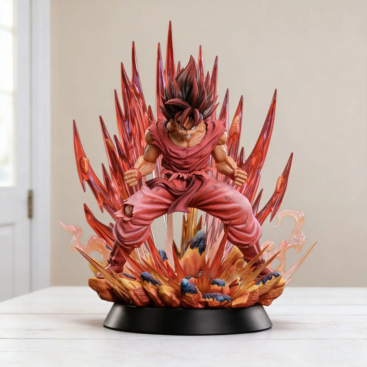 Goku Kaioken  Dragon BallZ The Fourth Form SSj3 Broly 14.96Inch/36cm Can Move Roar Anime PVC Outbreak Figure Toys Gifts