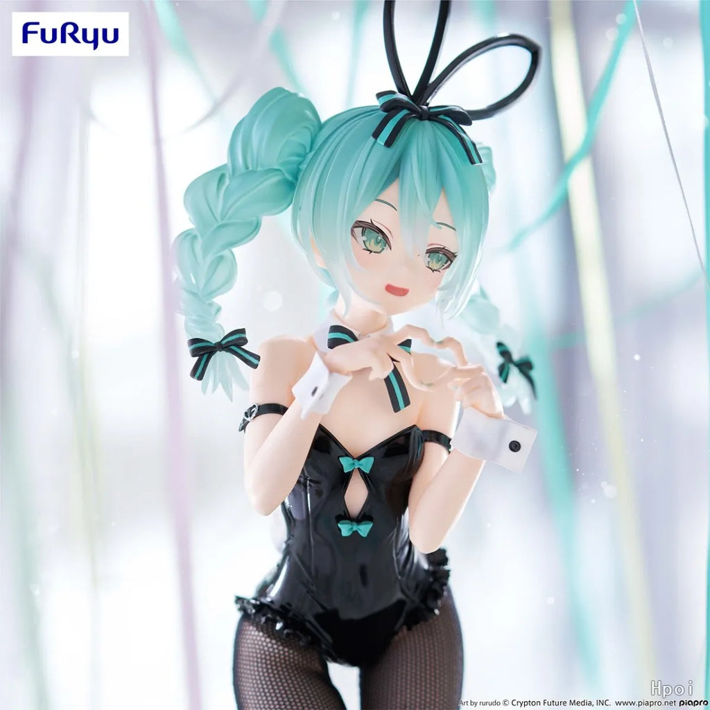 28 cm große Anime-Figur Hatsune Miku BiCute Bunnies Rurudo ver. Stehendes Modell Spielzeugpuppe Actionfigur Bunny Girl Verkleidung PVC