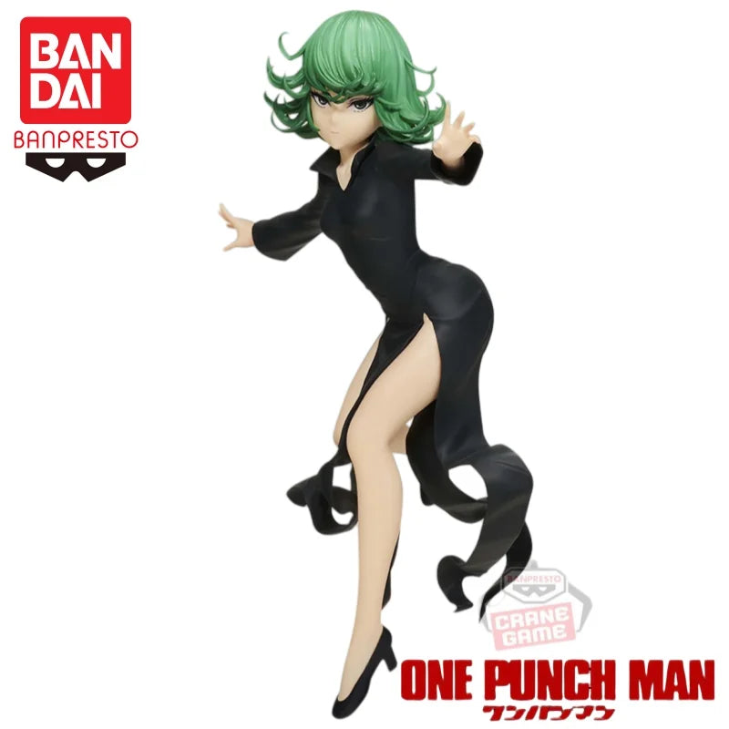 In Stock Bandai Original Banpresto One Punch Man Tatsumaki Action Figure Model Doll Brand New Boxed Anime Characters Toys Garage