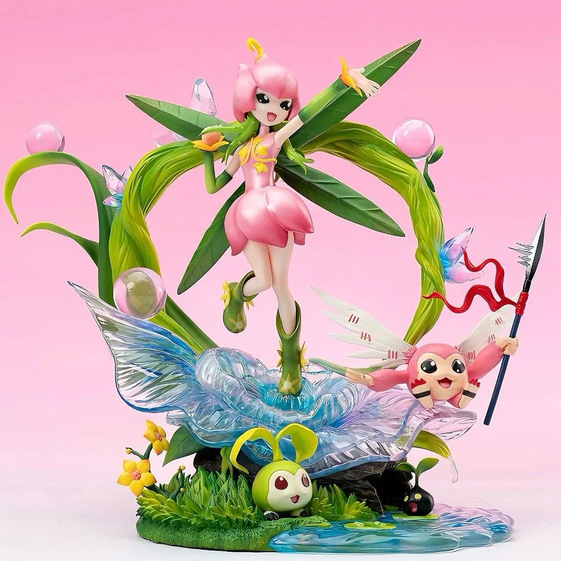 19 см Digimon Adventure AN Lilymon ﻿ Аниме периферни устройства фигурки модел цвете безсмъртен звяр статуя модерни играчки декоративен подарък