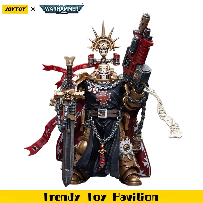 【JOYTOY】Warhammer 40K Black Templars High Marshal Helbrecht 1/18 Action Figure Toys