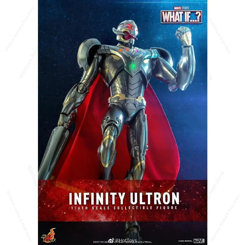 In Stock HOTTOYS HT TMS063D44 Animated Series: Infinite Ultron Phantom Movable Model Gift Collection  Collectible Figure