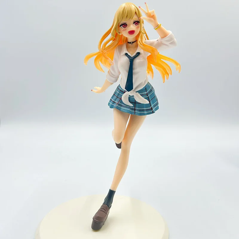 The hot Anime Figure 18cm  MARIN KITAKAWAMy Dress Up Darling  Uniform Toys  PVC Model Collector Birthday Gift