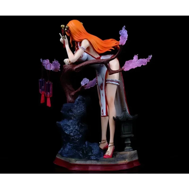 One Piece Figur Gk Cheongsam Nami Actionfiguren Figur PVC Sammlerstück Ornamente Modell Puppe Cartoon Deko Spielzeug Geburtstagsgeschenk