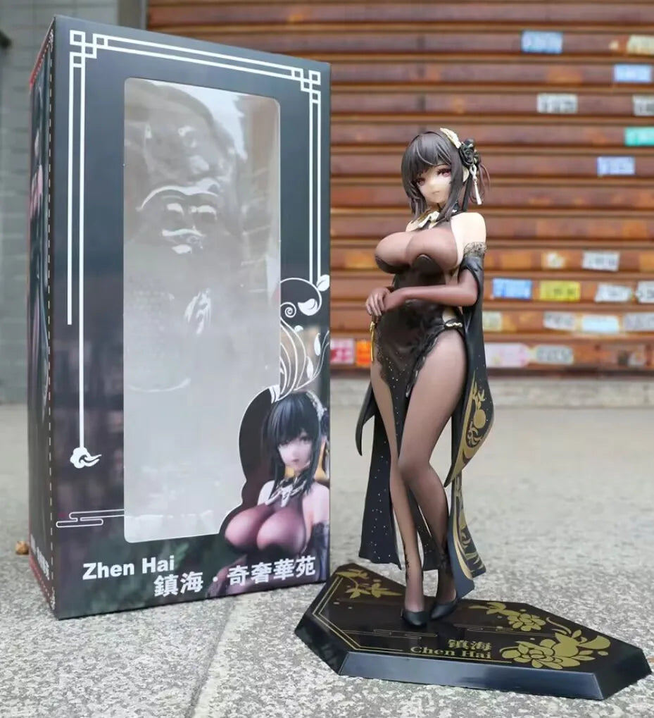Hot New Game Peripheral Gk Anime Beautiful Girl Hand-Made Jingliu Pvc Box Decoration Model Statue Gift Tide Play Action Figure T