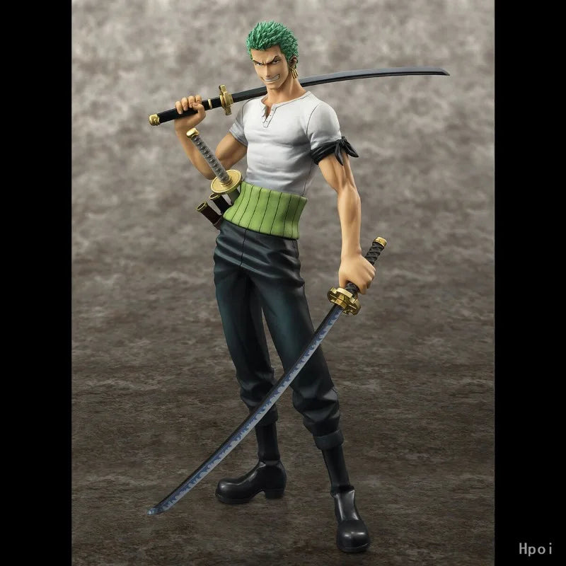 Megahouse Original Portrait.Of.One Series Roronoa Zoro 10th Anniversary Limited Edition Not Movable Figure Statue Model Toys
