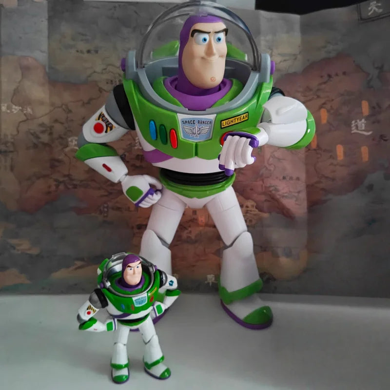 In Stock Disney Toy Story Buzz Lightyear Action Figure 17 Joints Movable Collectible Assembled Model Toys Ornament Fans Gifts
