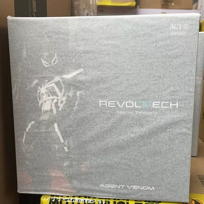 Kaiyodo Revoltech Amazing Yamaguchi Agent Venom Fully Articulated Action Figure Marvel Collectible Model In Stock Figure Ornamen