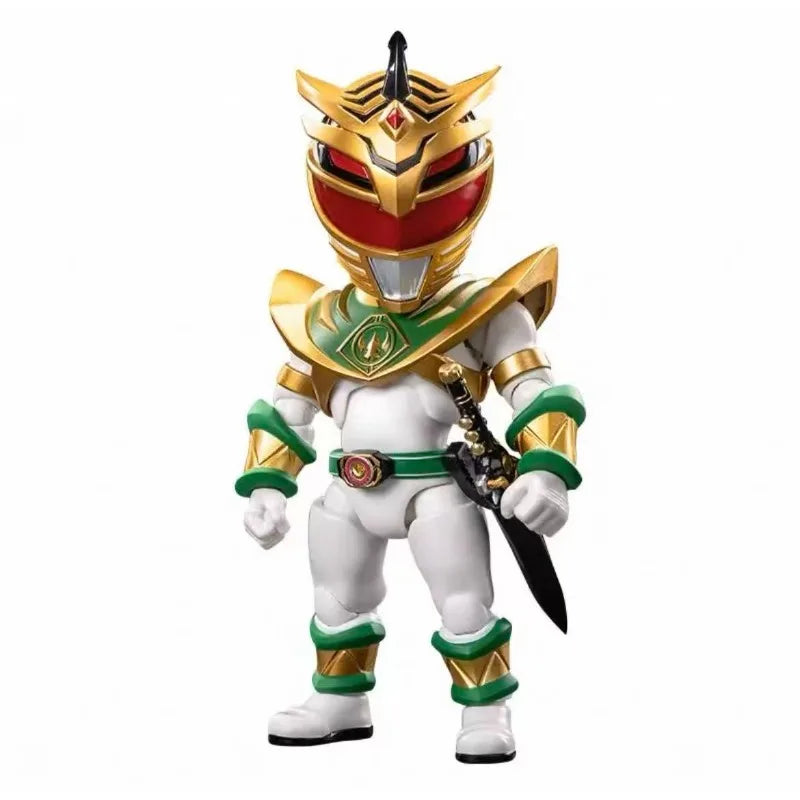 Original Hasbro Innovation Point Action Q Figure Power Rangers Red Ranger & Lord Drakkon & Dino Fury Anime Figure Collection
