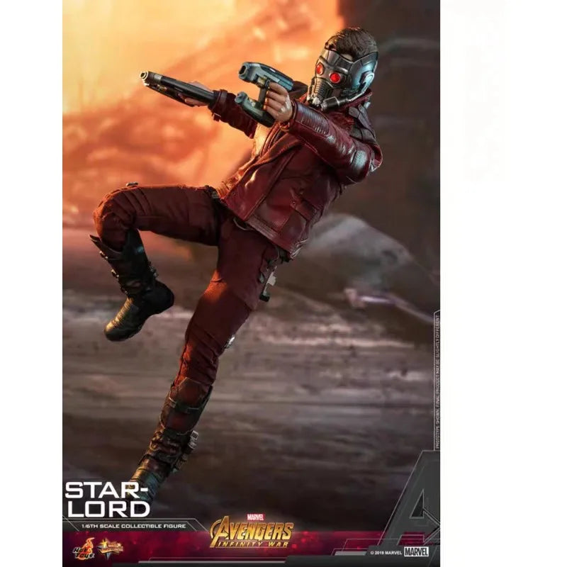 Original Hot Toys Marvel AVENGERS INFINITY WAR MMS539 STAR LORD Anime Figure Collection Toys Models