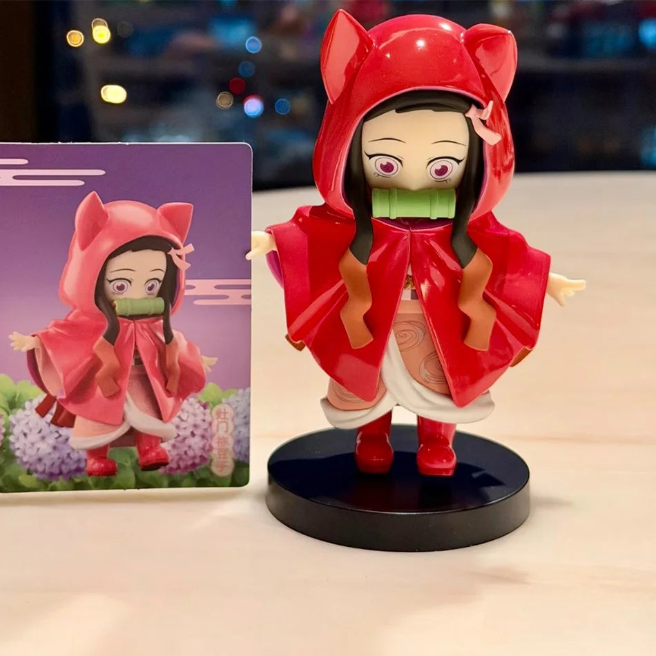 In Stock Original  Anime Plum Rain Series AB Blind Box Figure Model Desktop Ornament Trendy Toys Collectible Gift