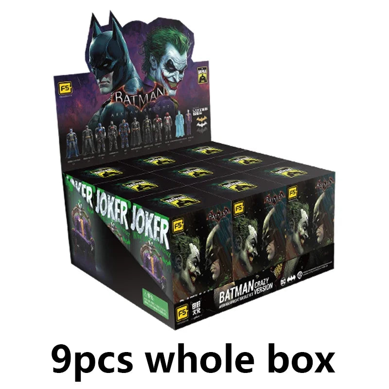 9pcs F5 Batman Arkham Knight Assembled Model Blind Box 11style 10cm Action Figures Crazy Version Collection Hobby Model Boys Toy