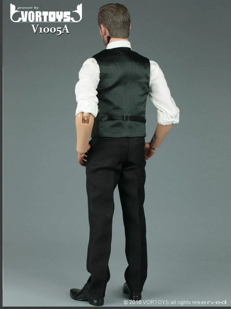 VORTOYS V1005 1/6 Black Gentleman Suit Clothing Set Fit 12" Male Action Figure Body Model In Stock