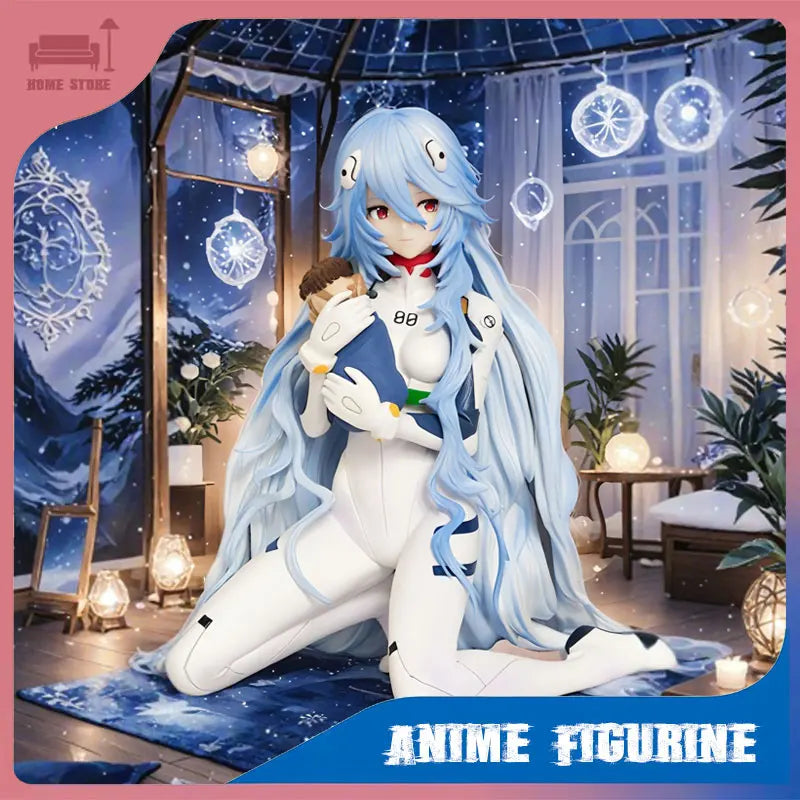 15 см аниме фигурка Genesis Evangelion екшън фигурка Ayanami Rei PVC модел Kawaii статуя настолен орнамент колекция играчки подаръци