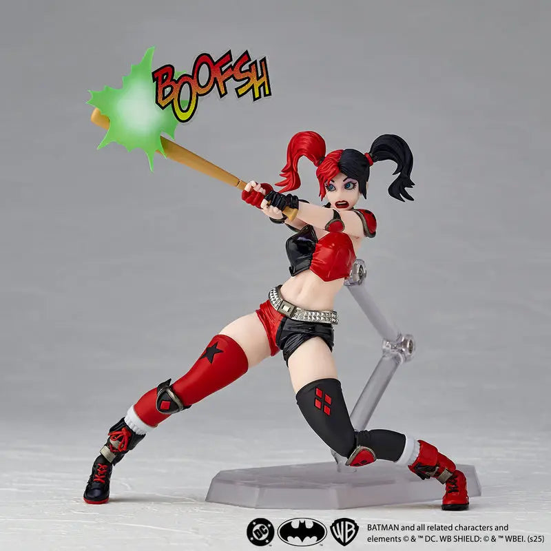 Kaiyodo Harleen Quinzel Action Figure Amazing Yamaguchi Justice League Bw Limited With Bonus Replacement Face In Stock