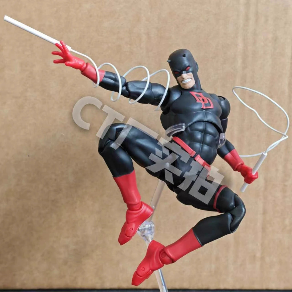 HOT 2025 Ct Toys Daredevil Black Red Mafex 223 Figure Comic Version SHF Anime Action Figure Figurine Statue Model Gifts Kids Toy
