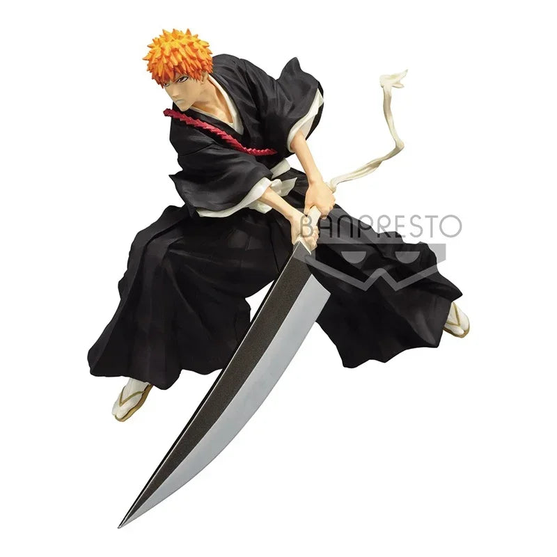 Original Bandai BLEACH Solid and Souls Bleach Unohana Retsu Inoue Orihime Zaraki Kenpachi Abarai Renji Anime Figure Model Toys