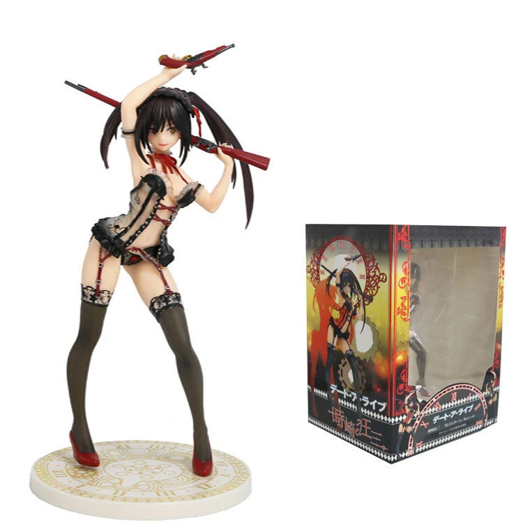 21cm POP UP PARADE Date A Live Kurumi Tokisaki Anime Girl Figure Yoshino Action Figure Tohka Yatogami Figure Model Doll Toy Gift