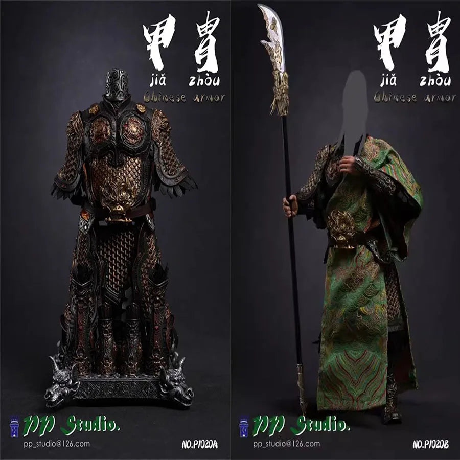 PP Studio P1020 1/6 Soldier Ancient Chinese Alloy Armor Set Model Toy Accessories Fit 12'' Action Figure Doll In Stock