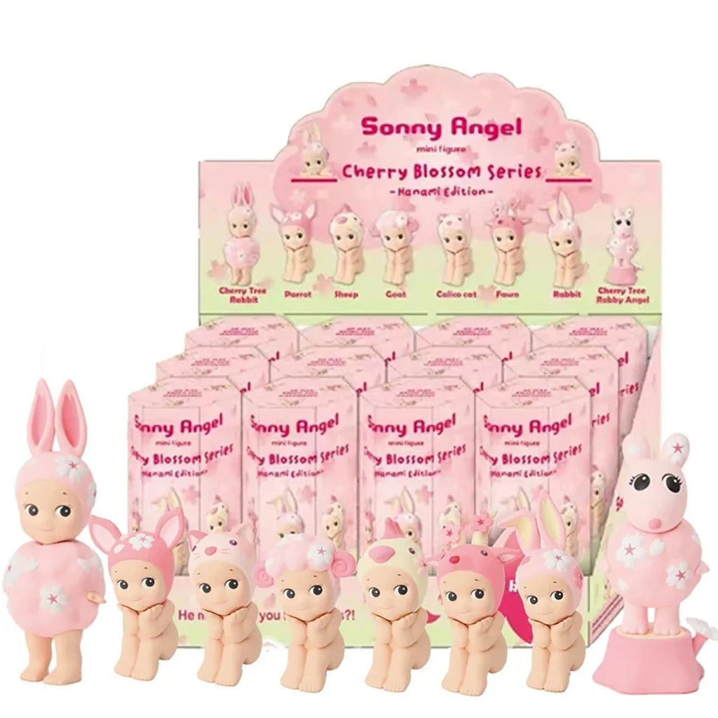 Sonny Cherry Blossom Series Box Anime Figure Cartoon Cute Desktop Ornaments Decoration Model Children Birthday Toy Random Gift