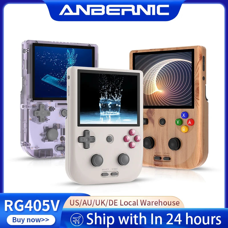 ANBERNIC RG405V Video Handheld Game Console 4" IPS HD Touch Screen Android 12 System T618 64-bit Wifi Portable Retro Game Player
