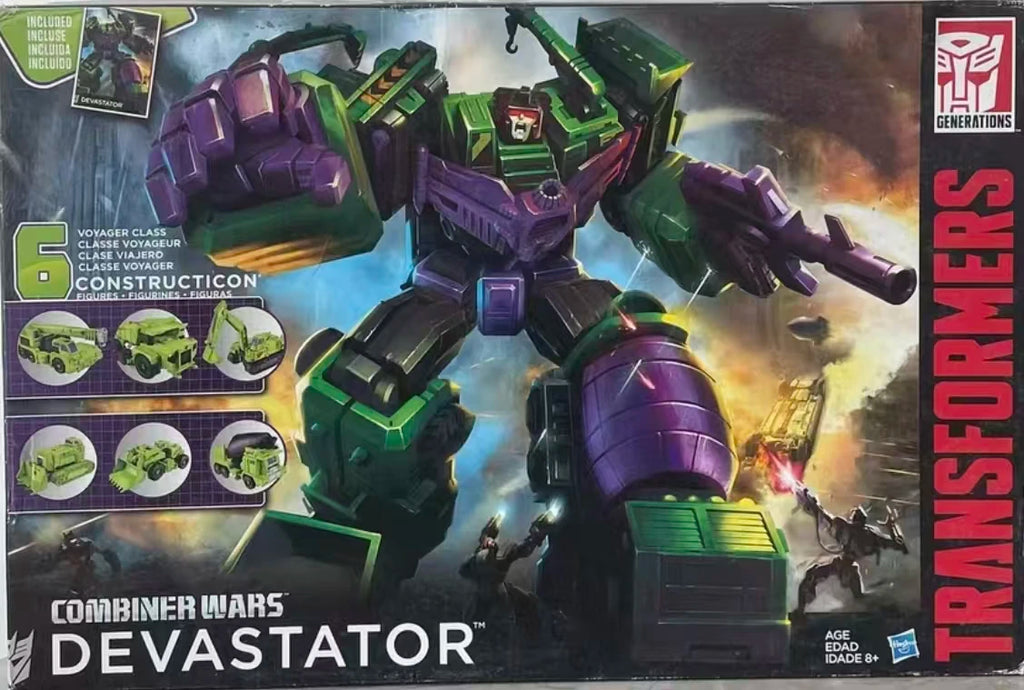 Original Hasbro GENERATIONS Transformers Toy Titan Class COMBINER WARS BRUTICUS DEVASTATOR Anime Figure Collection