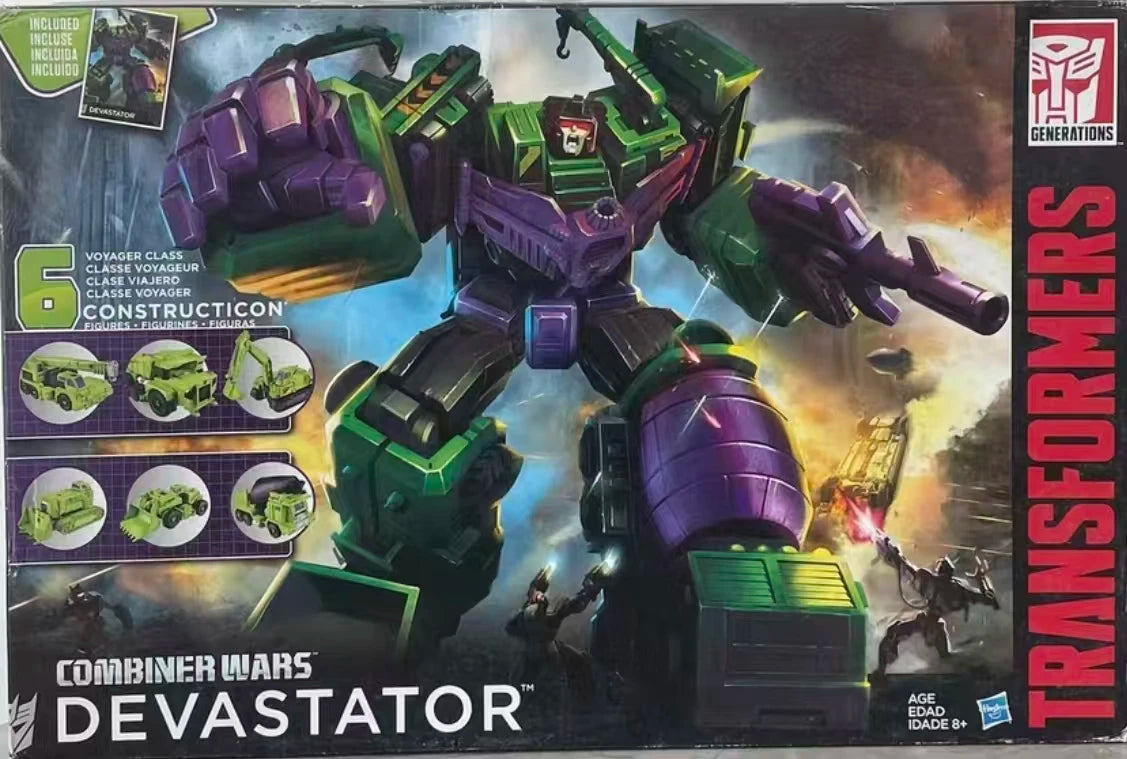 Original Hasbro GENERATIONS Transformers Toy Titan Class COMBINER WARS BRUTICUS DEVASTATOR Anime Figure Collection