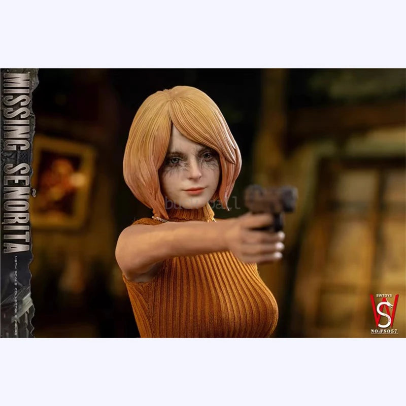 Resident Evil 4 Figur Ashley Graham Anime-Figur Pullover kurzer Rock Ashley Actionfigur Modell Statue Custom Spielzeug